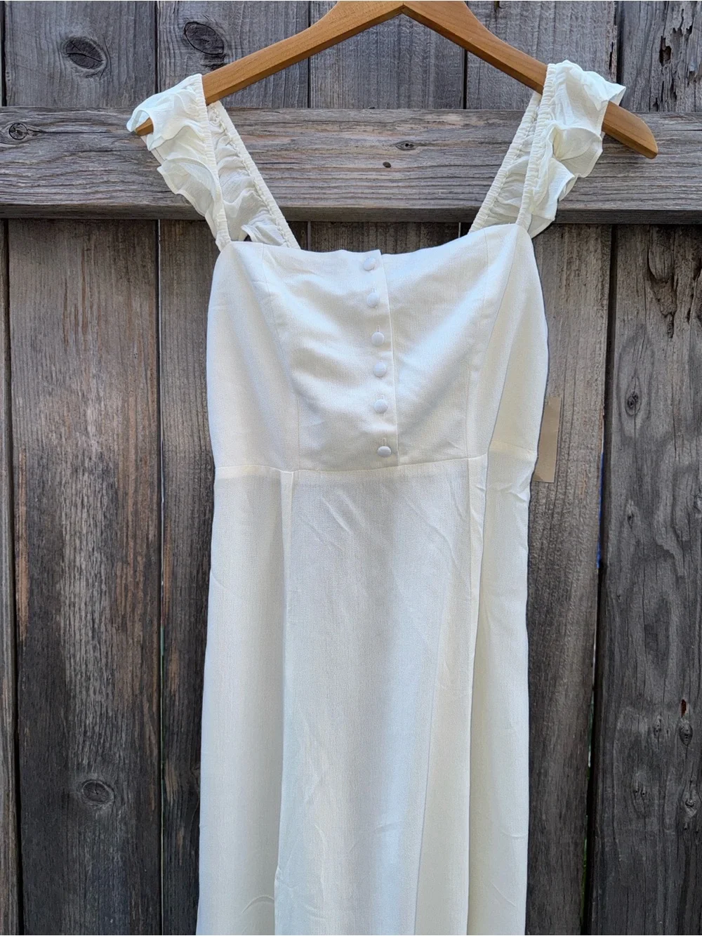 Flynn Skye Bardot Maxi Dress White Size Large